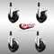 Service Caster 5 Inch 316SS Soft Rubber Swivel 1-1/8 Inch Stem Caster Lock Brake SCC, 2PK SCC-SS316TTLEX20S514-SRS-2-S-2-118 - alternate 4